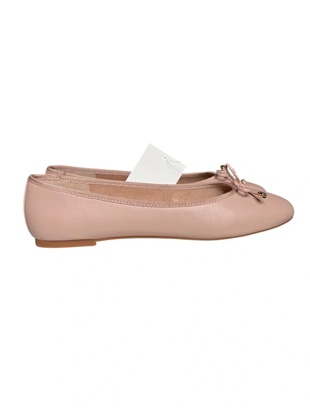 🌻 NEW w/Tag Ted Baker Pink Ballerina Flats Almond Toe Signature Bow Size 9